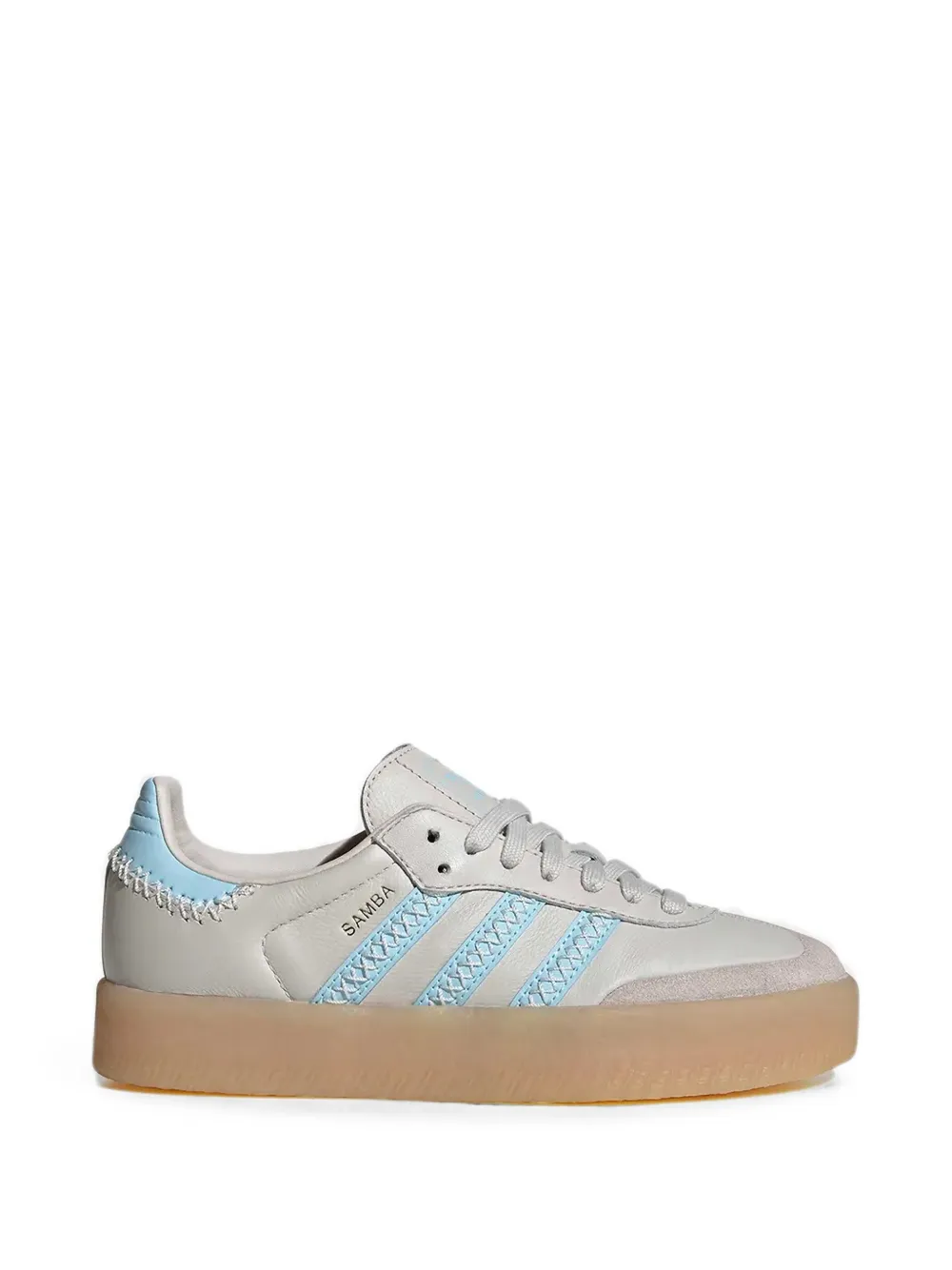 Adidas Kids Samba leather sneakers Grijs