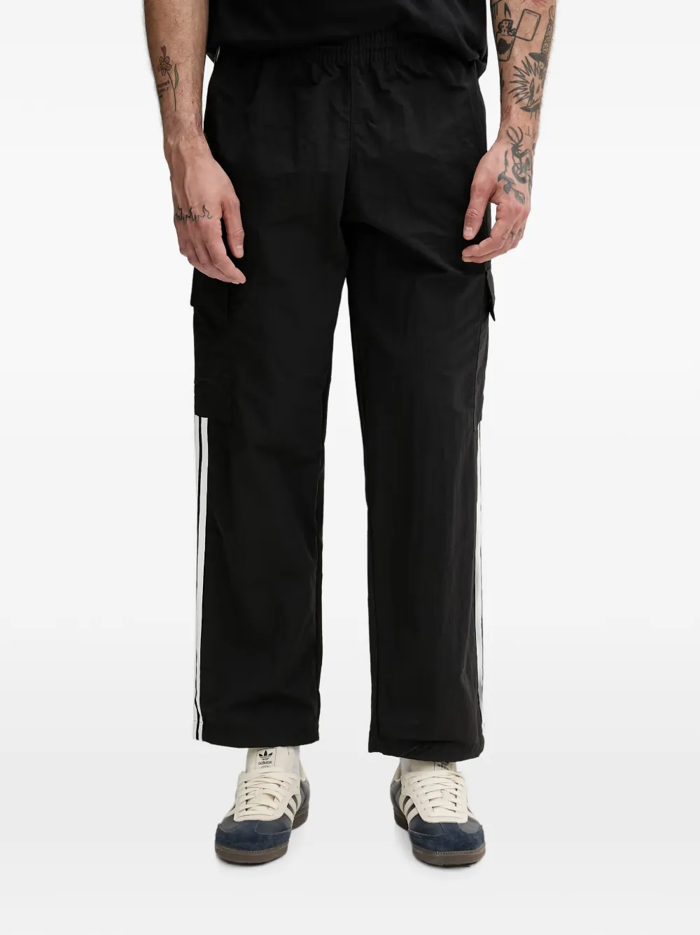 adidas logo-embroidered 3-Stripe track pants - Nero