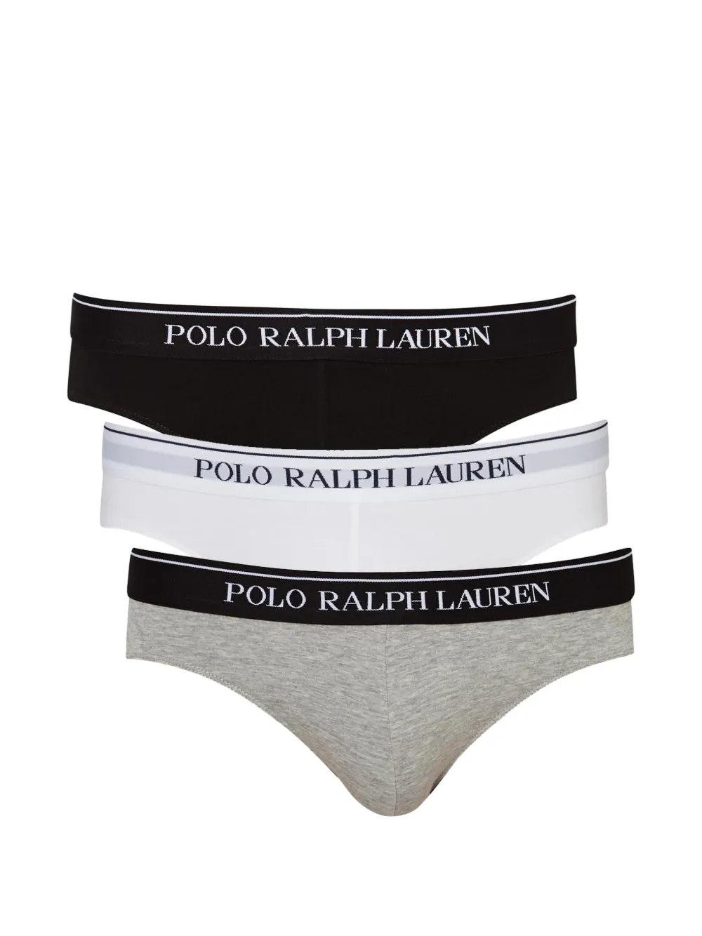 Polo Ralph Lauren logo-embroidered briefs (set of three) - Nero