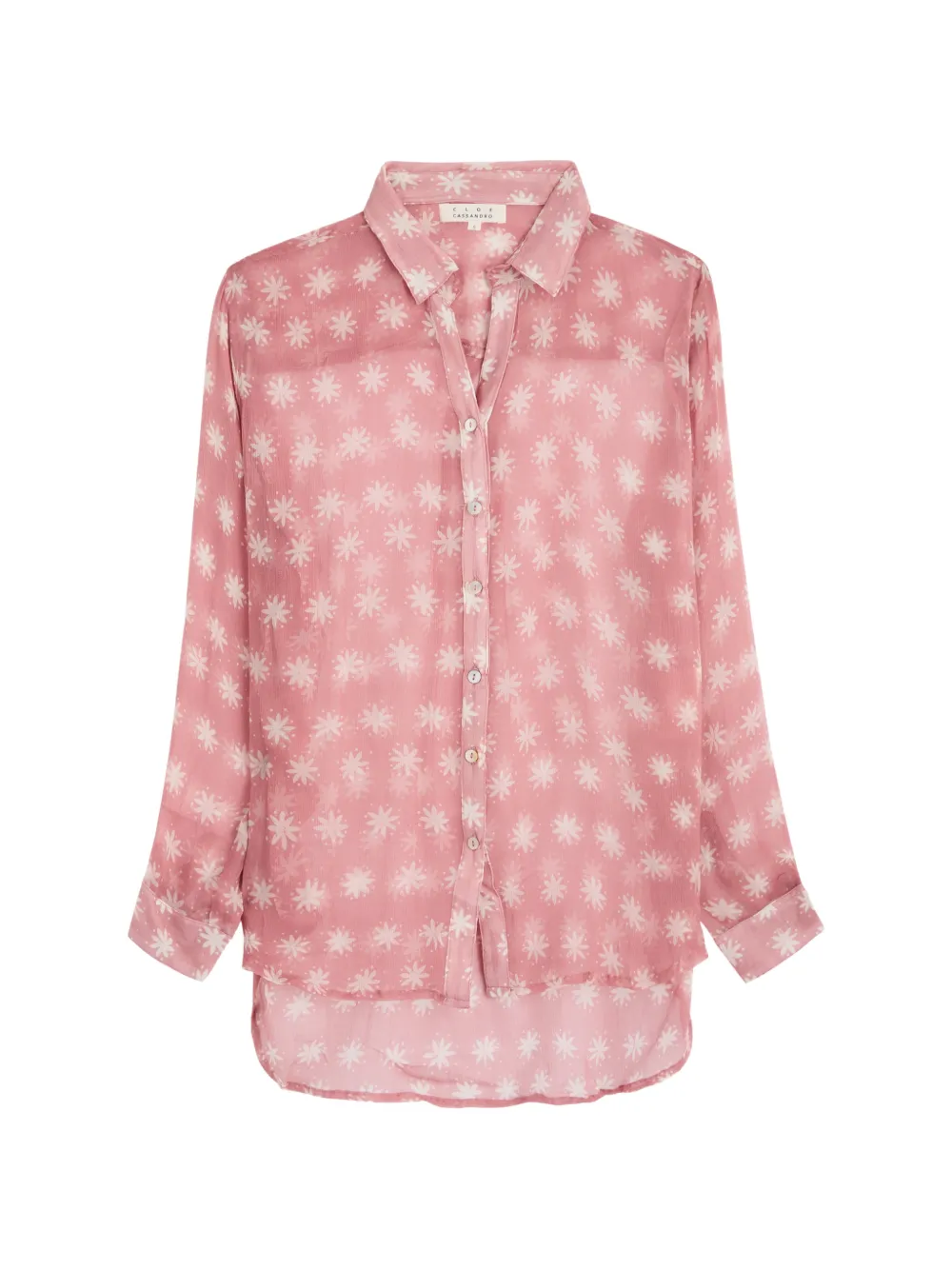 Cloe Cassandro Elodie silk shirt - Rosa