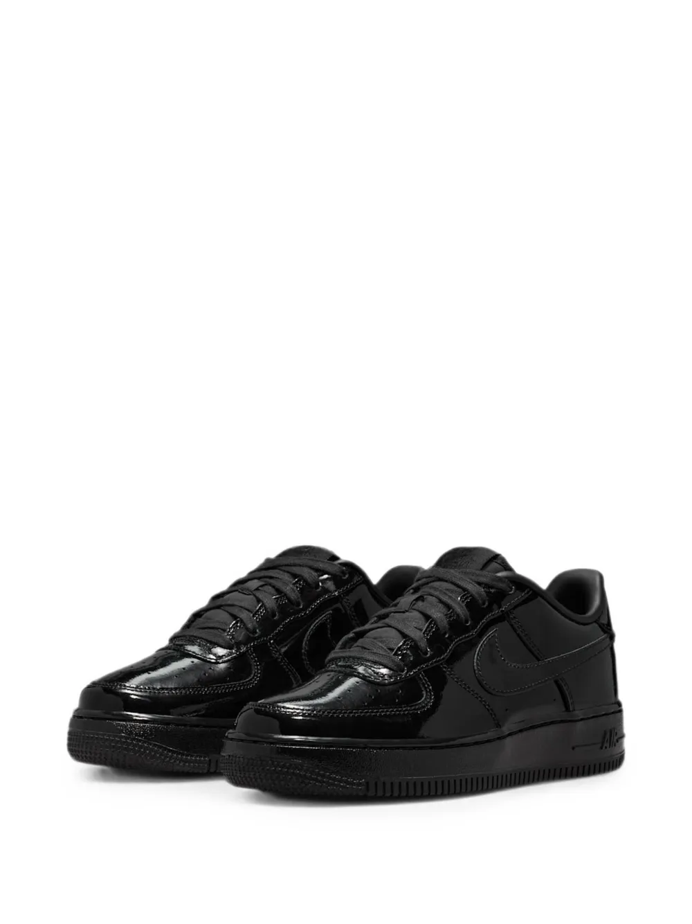 Nike Kids Air Force 1 Low patent sneakers Zwart