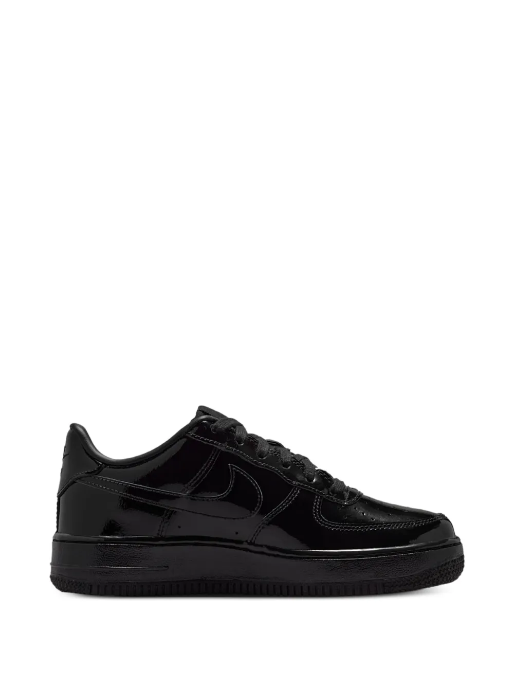 Nike Kids Air Force 1 Low patent sneakers Zwart
