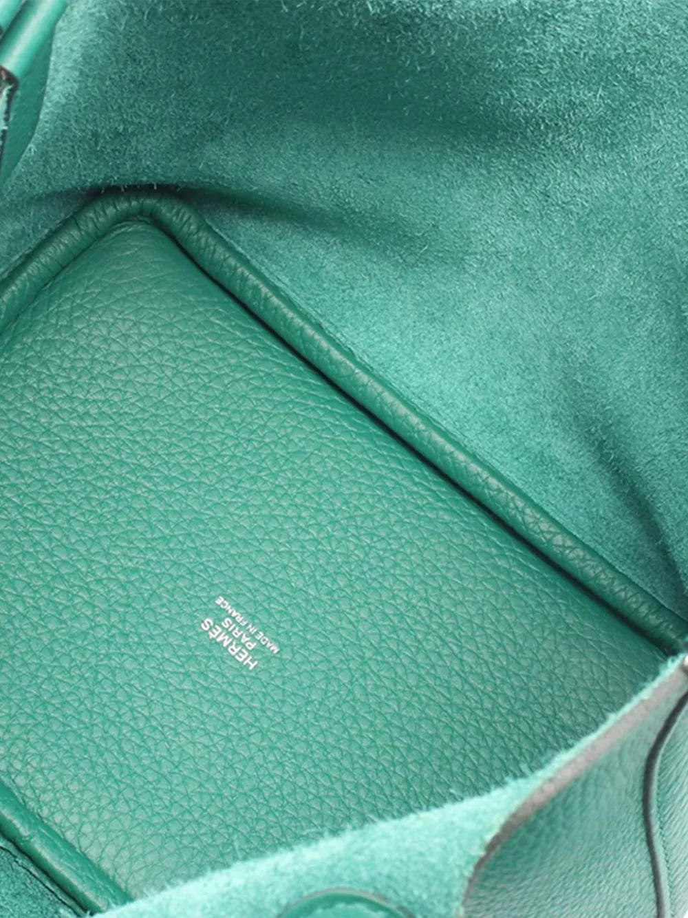 Hermès Pre-owned 2024 Clemence Picotin Lock 18 Handbag in Green, view 4