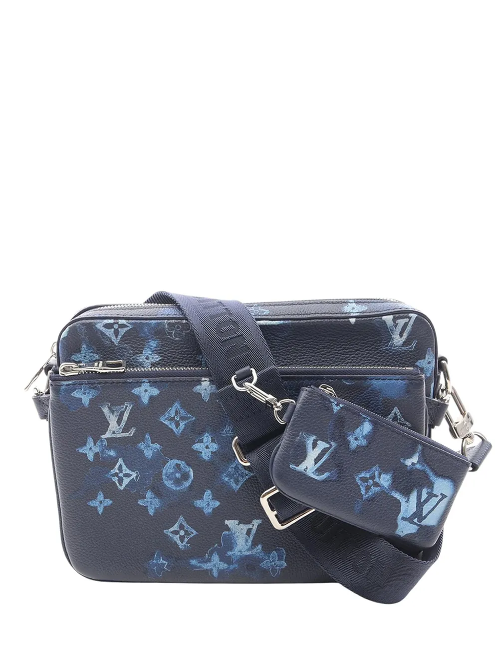 Louis Vuitton Pre-Owned 2021-2026 Monogram Ink Watercolor Trio Messenger crossbody bag - Blu