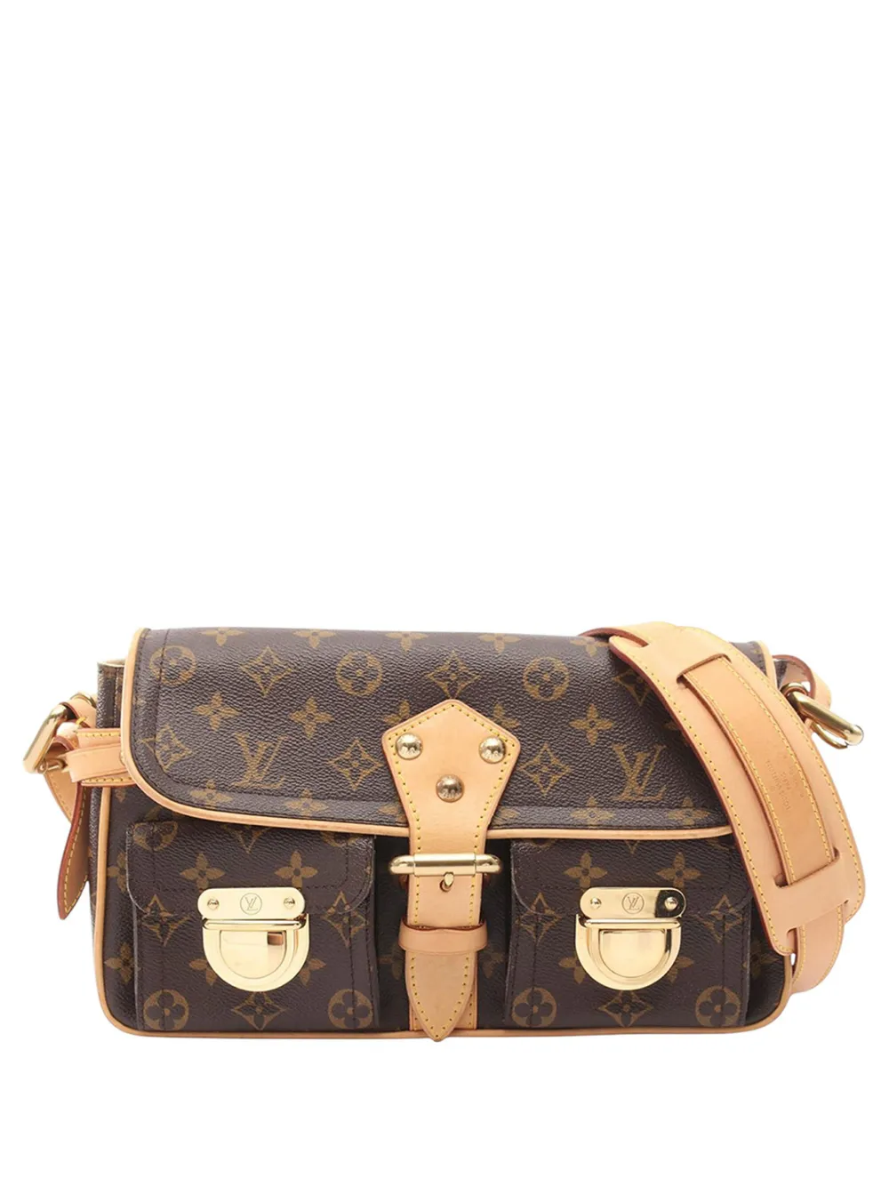 Louis Vuitton Pre-Owned 2008 Monogram Hudson PM shoulder bag - Braun