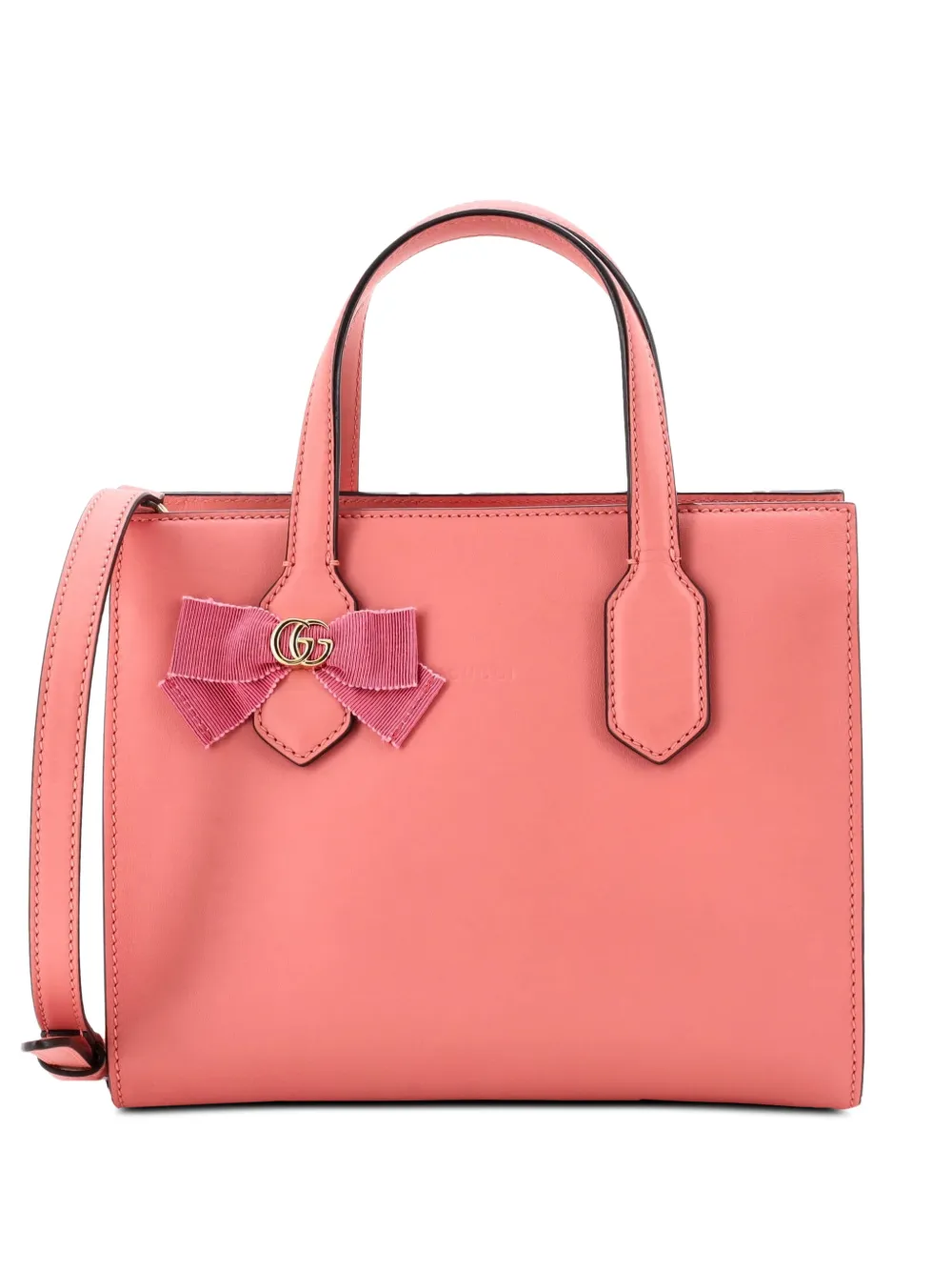 Gucci Pre-Owned Borsa tote GG piccola in pelle con nastro - Rosa