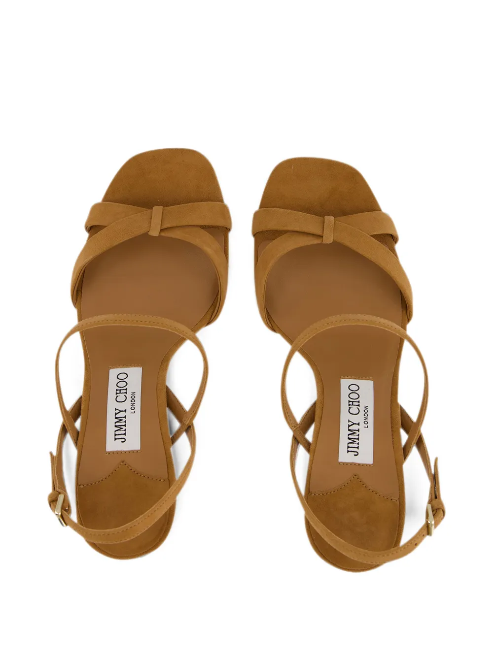 Jimmy Choo Elsy block heel 85 sandals Bruin