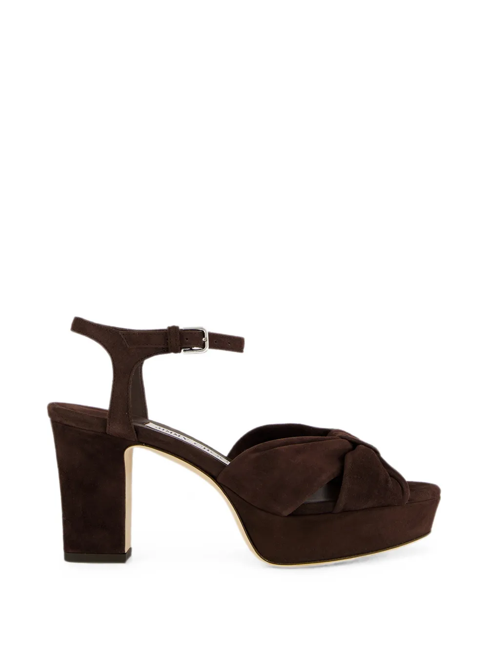 Jimmy Choo Heloise suede platform sandals Bruin