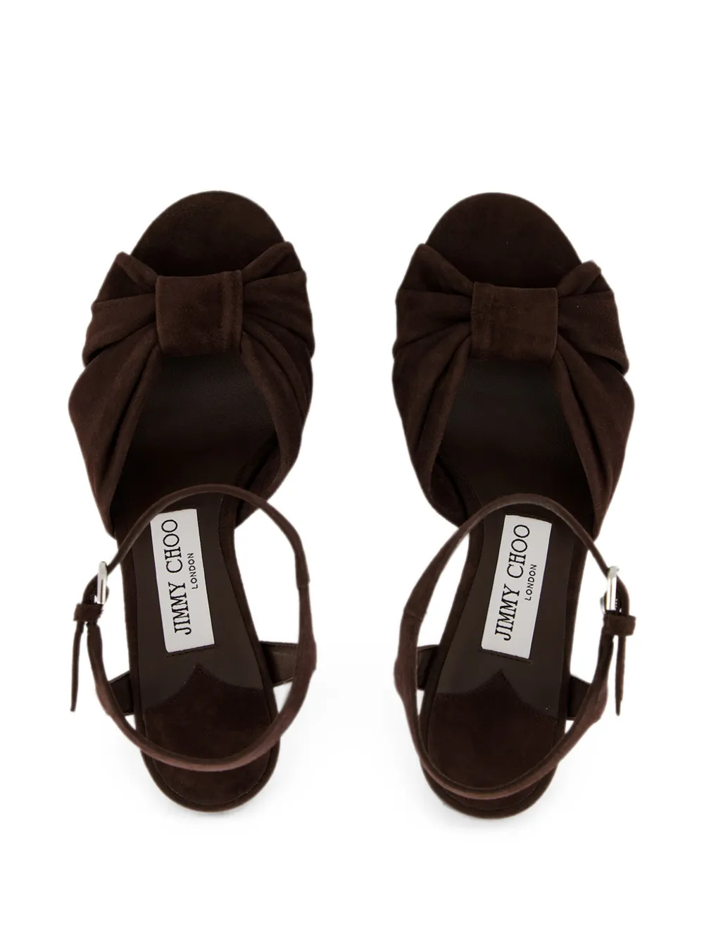 Jimmy Choo Heloise suede platform sandals Bruin