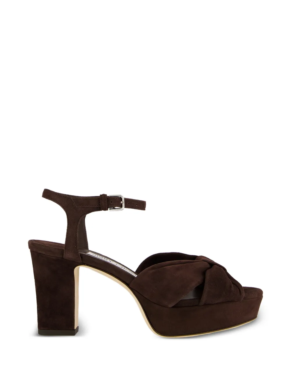 Jimmy Choo Heloise suede platform sandals Bruin