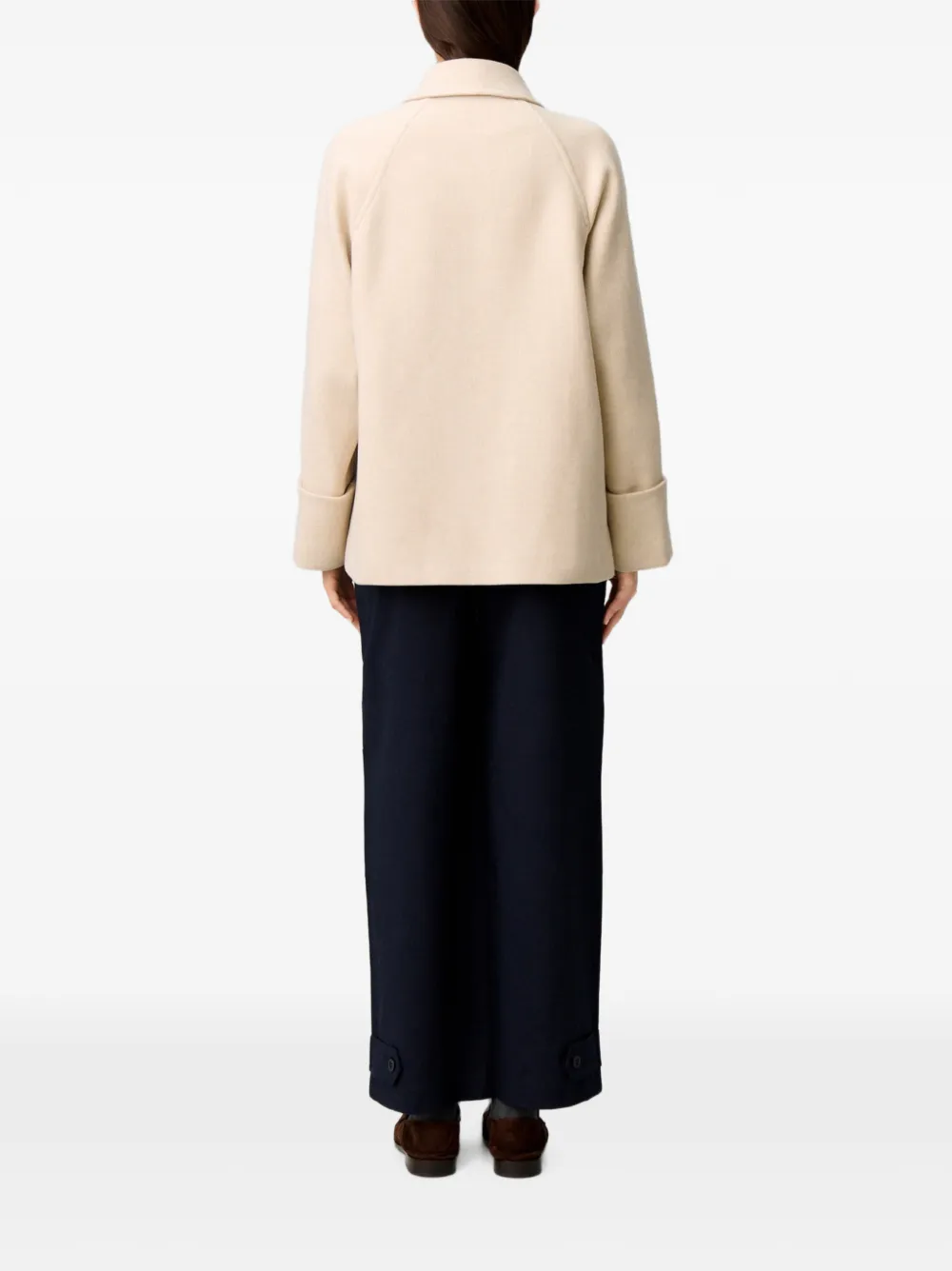 Claudie Pierlot Korte sailorjas met blousekraag Beige