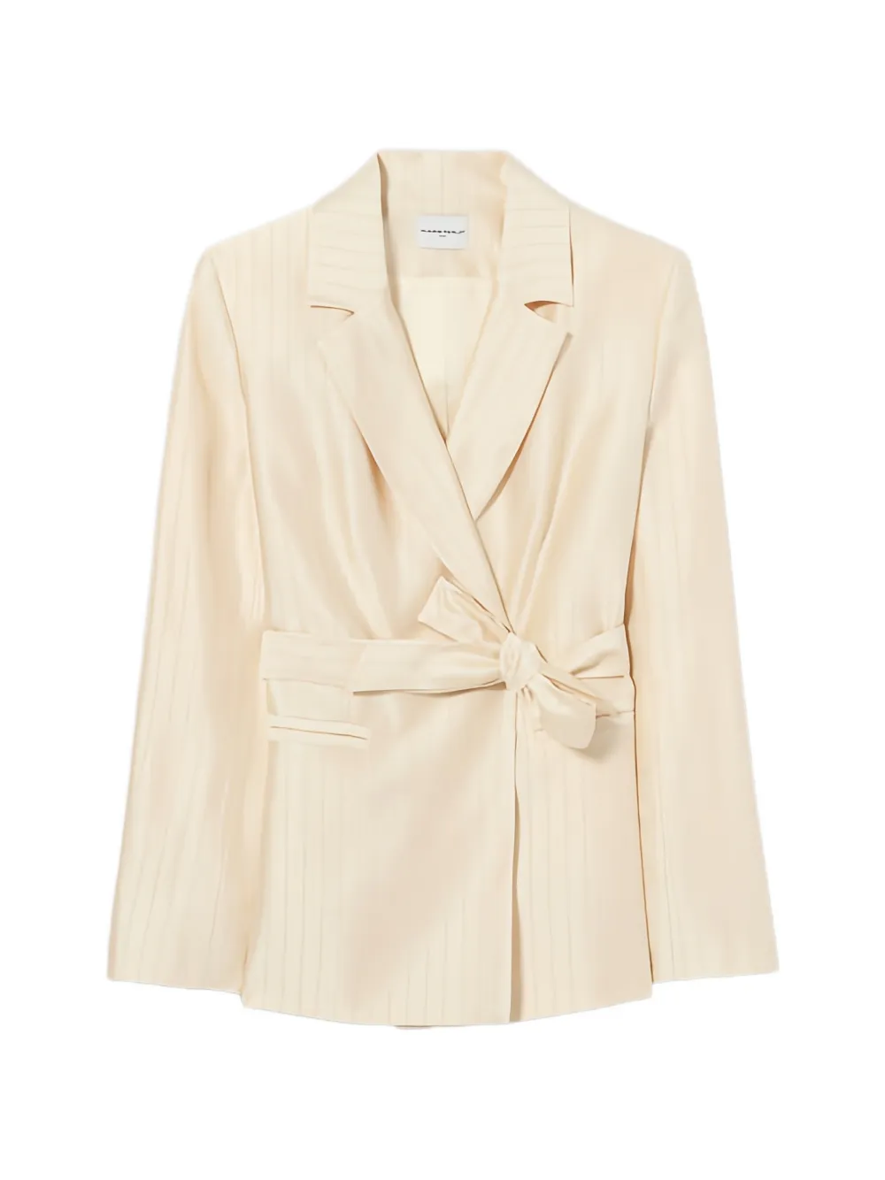 Claudie Pierlot striped belted blazer - Neutrals