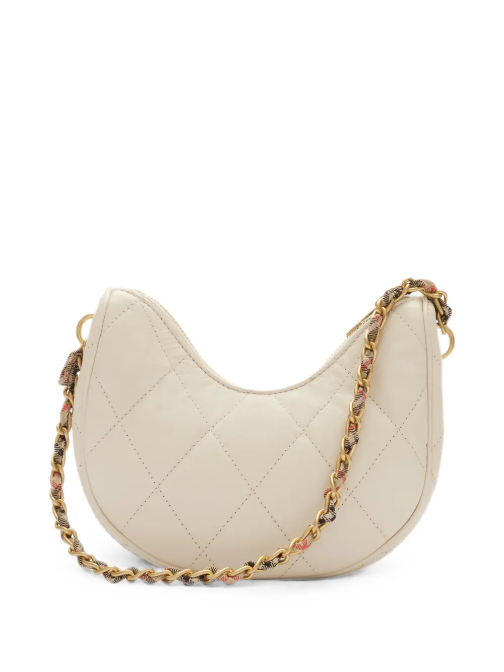 Burberry Horseshoe tas met ketting Beige
