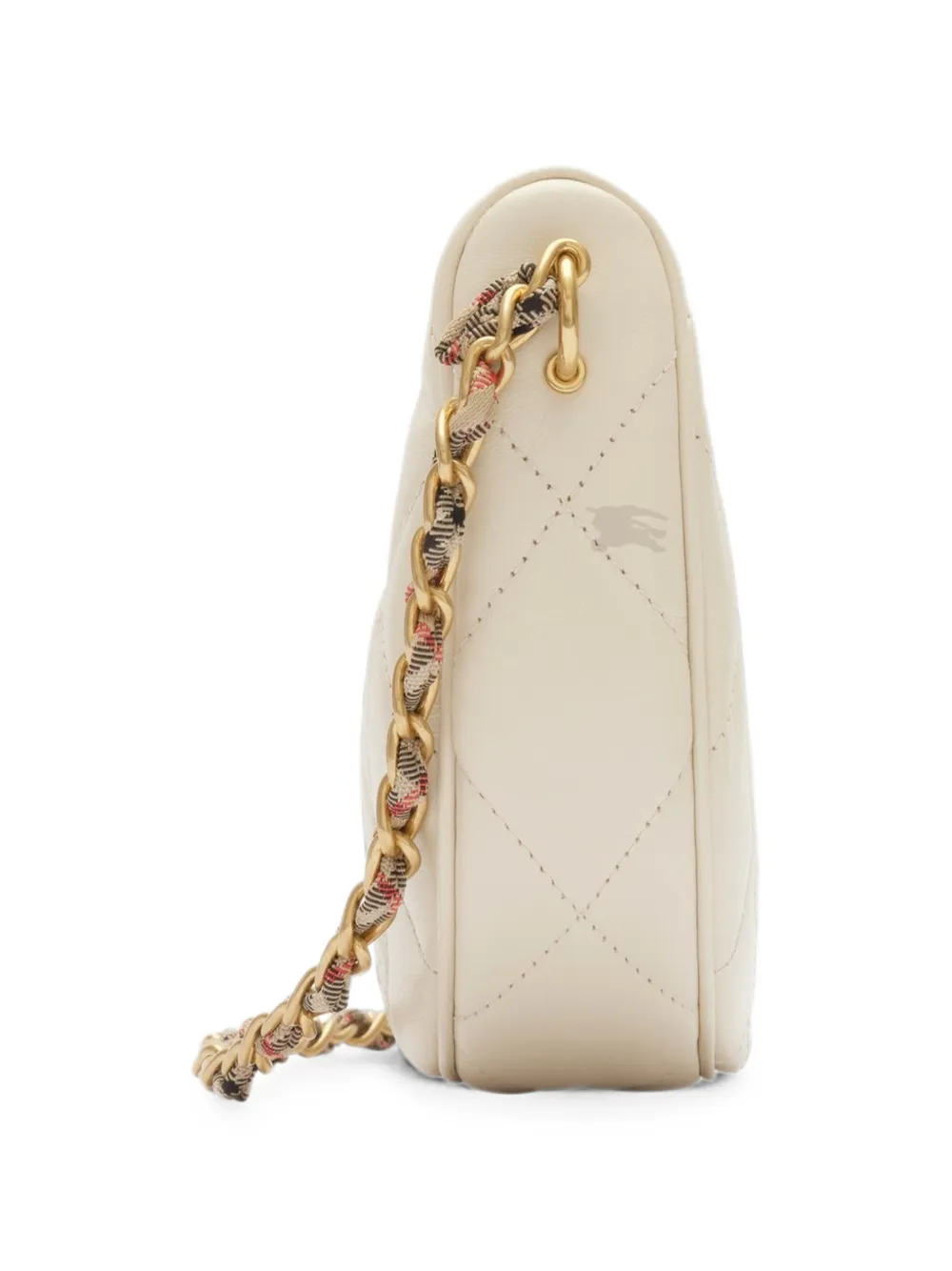 Burberry Horseshoe tas met ketting Beige