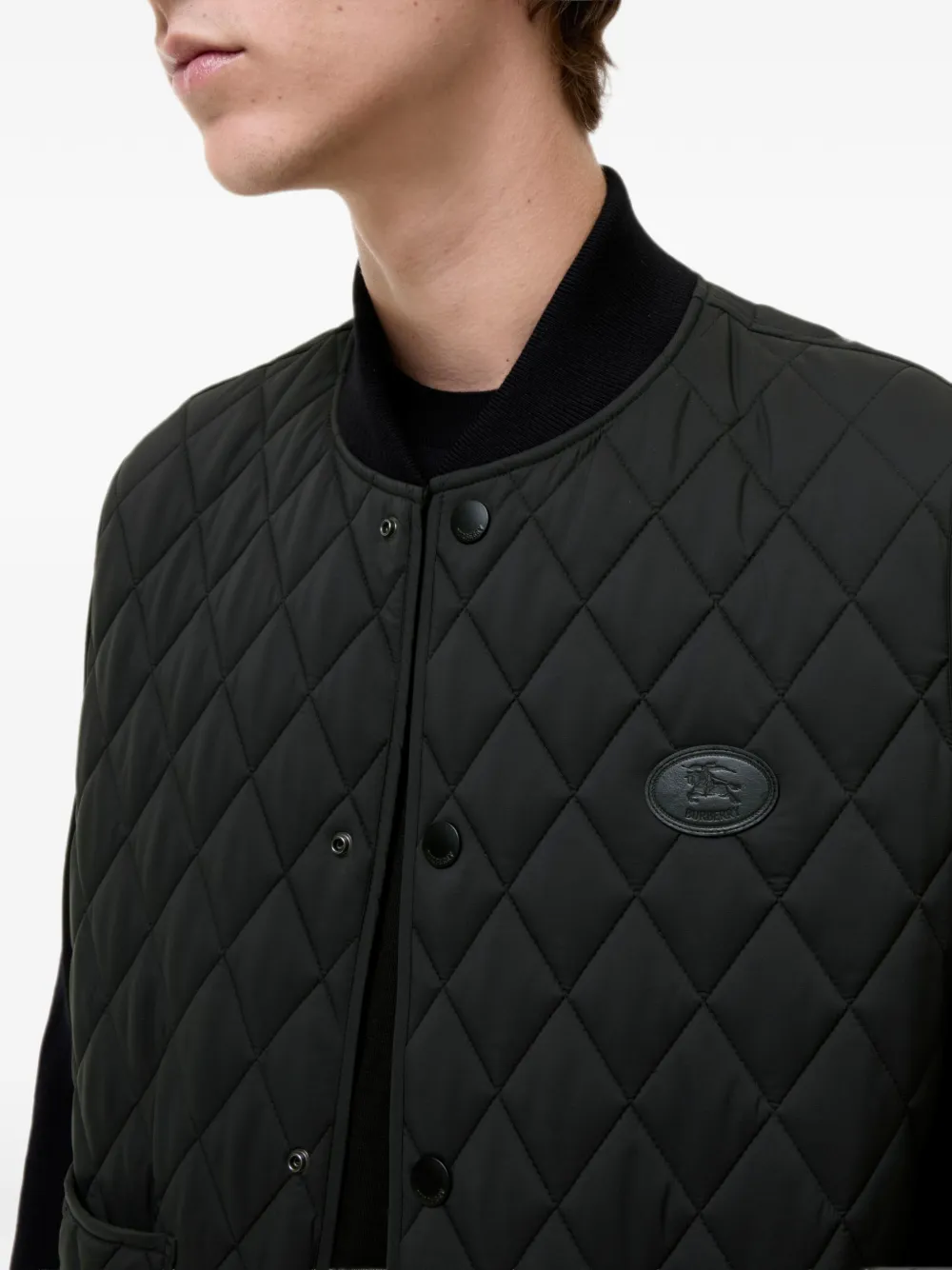 Burberry Gewatteerde nylon bodywarmer Groen