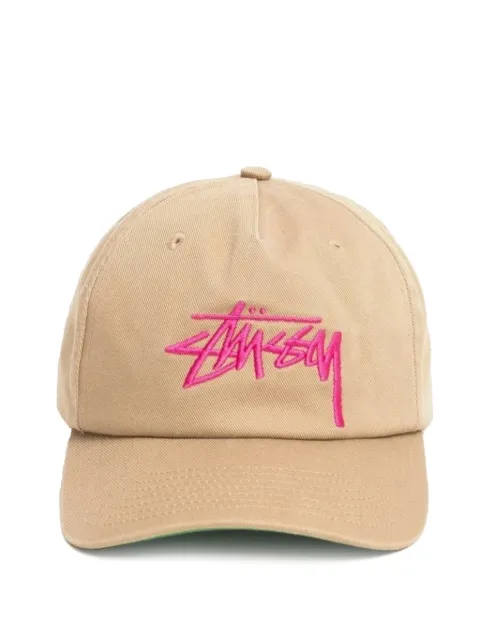 Stüssy Mid-Depth Big Stock logo-embroidered cap