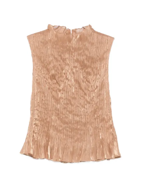Aje Chloe crinkled sleeveless top