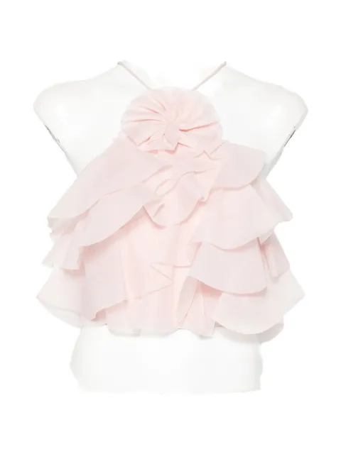 Aje Villa ruffled top