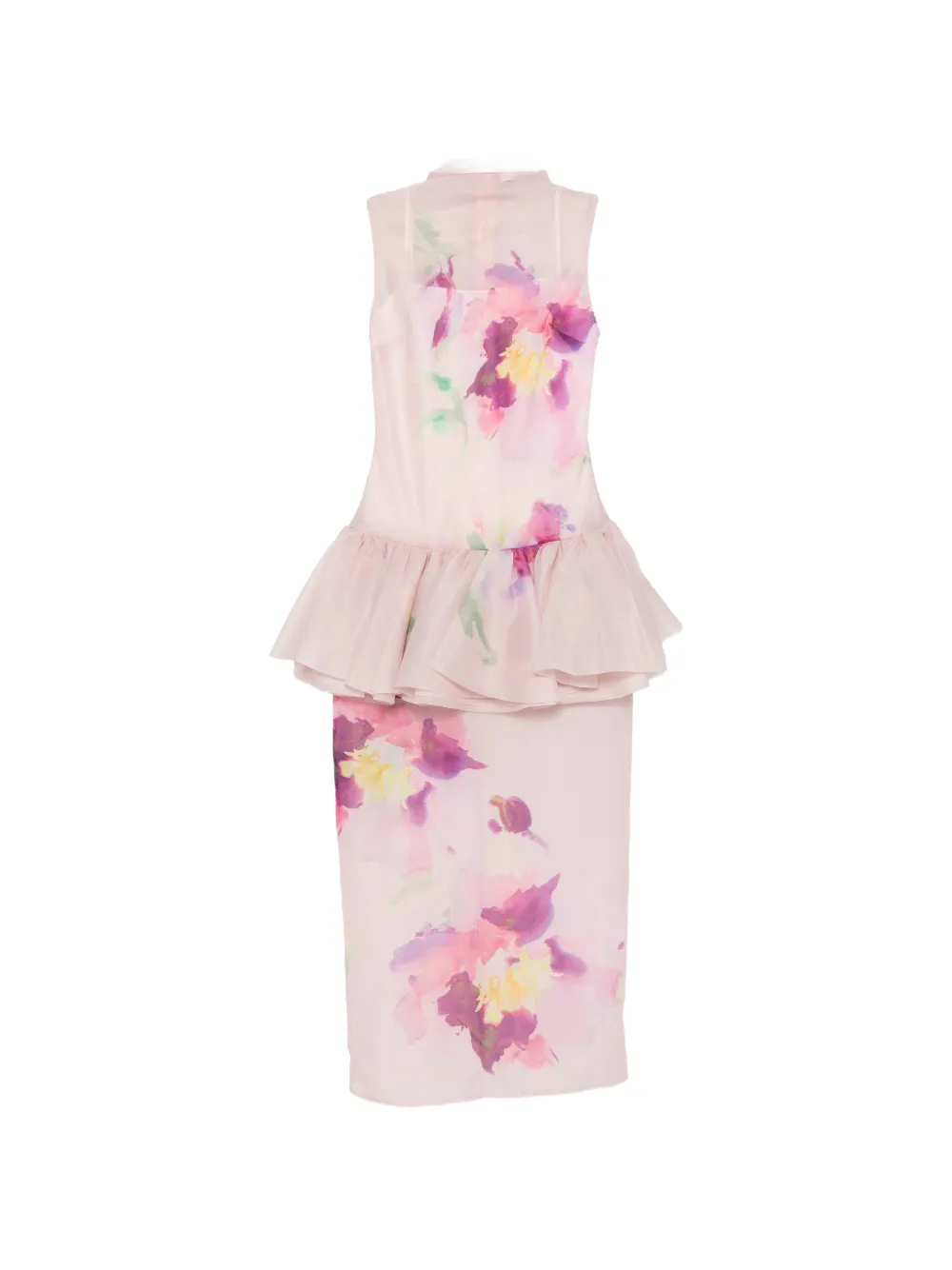 Aje Arlina Ruffled Floral-print Gown In Pink