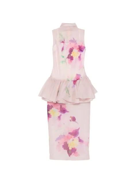 Aje Arlina ruffled floral-print gown