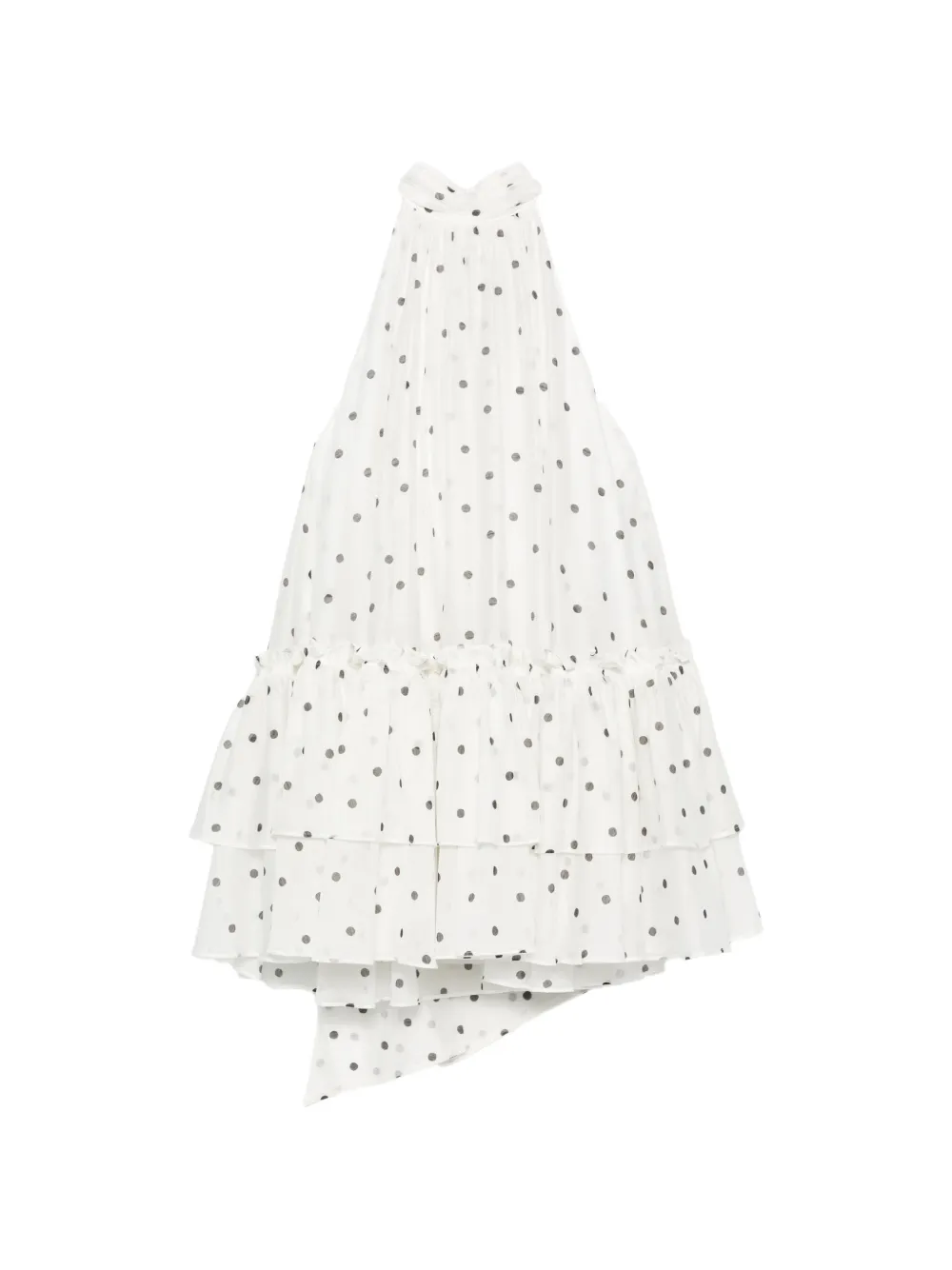 Aje Amily polka-dot tiered mini dress