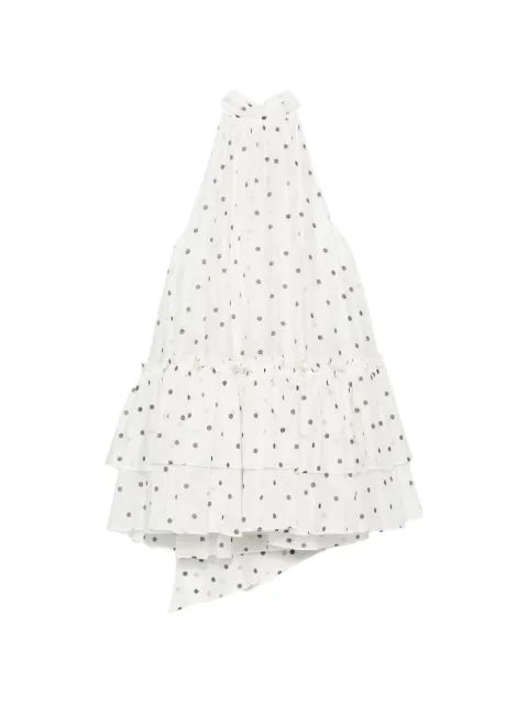 Aje Amily polka-dot tiered mini dress