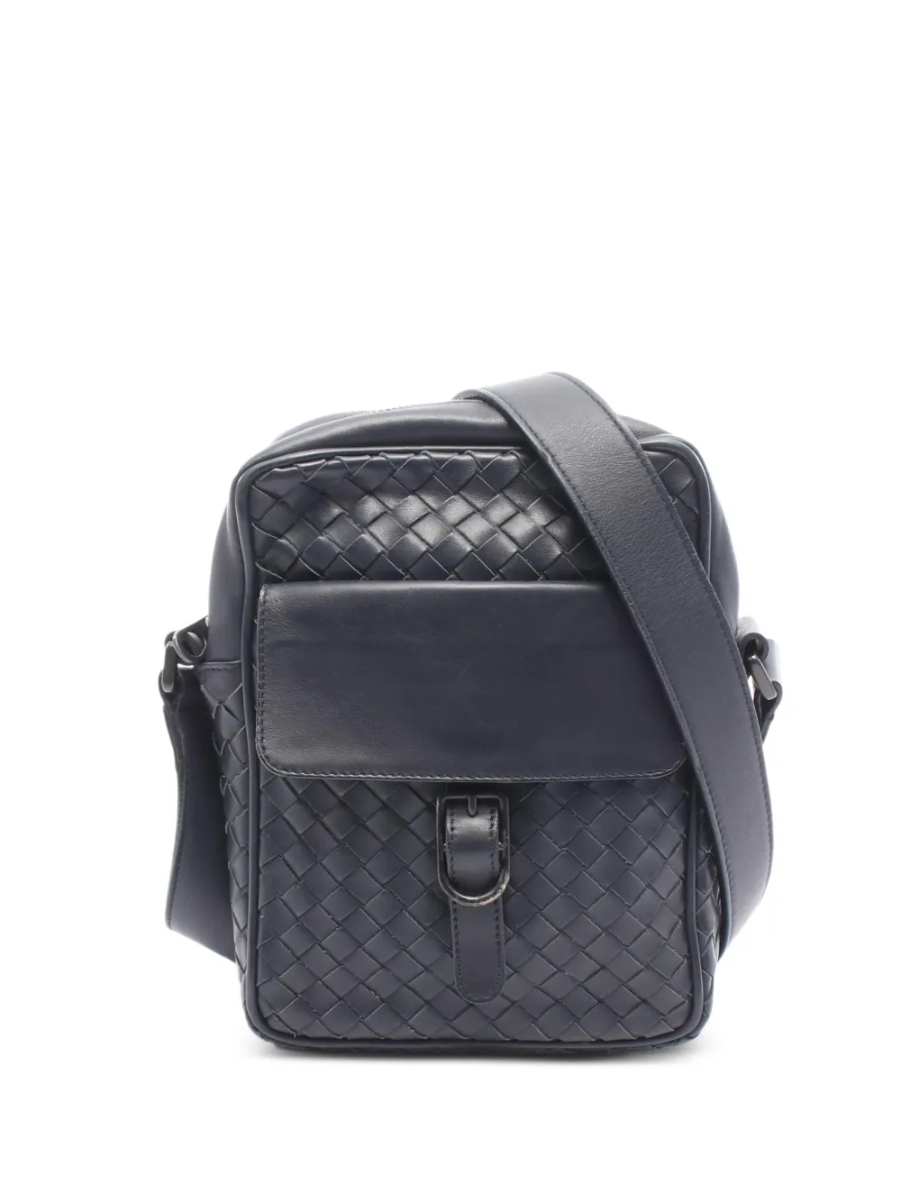 Bottega Veneta Pre-Owned 2000s Intrecciato shoulder bag - Blu