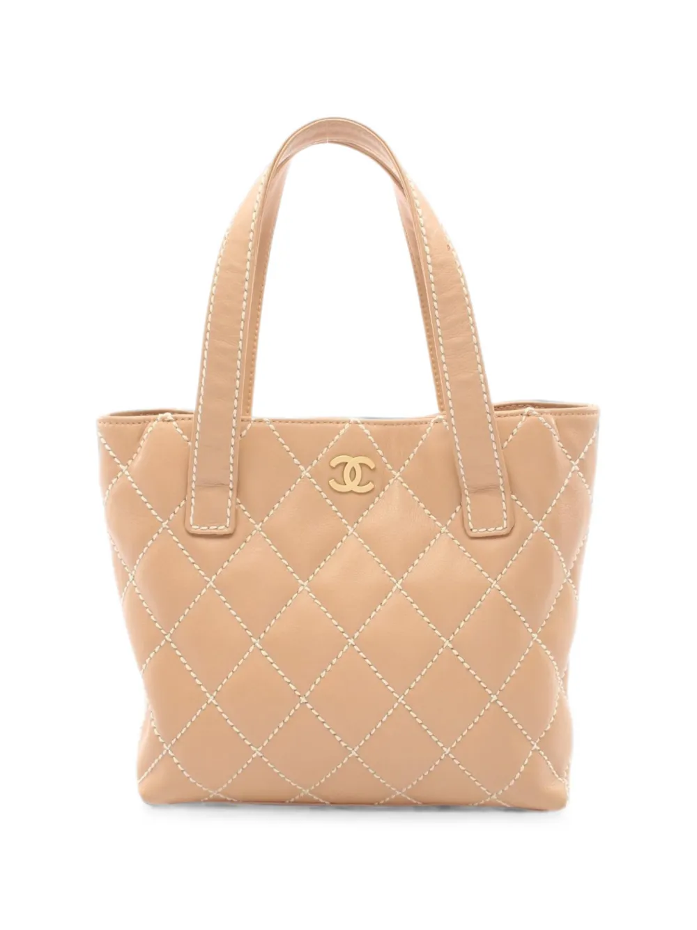 CHANEL Pre-Owned 2002-2003 Wild Stitch tote bag - Toni neutri