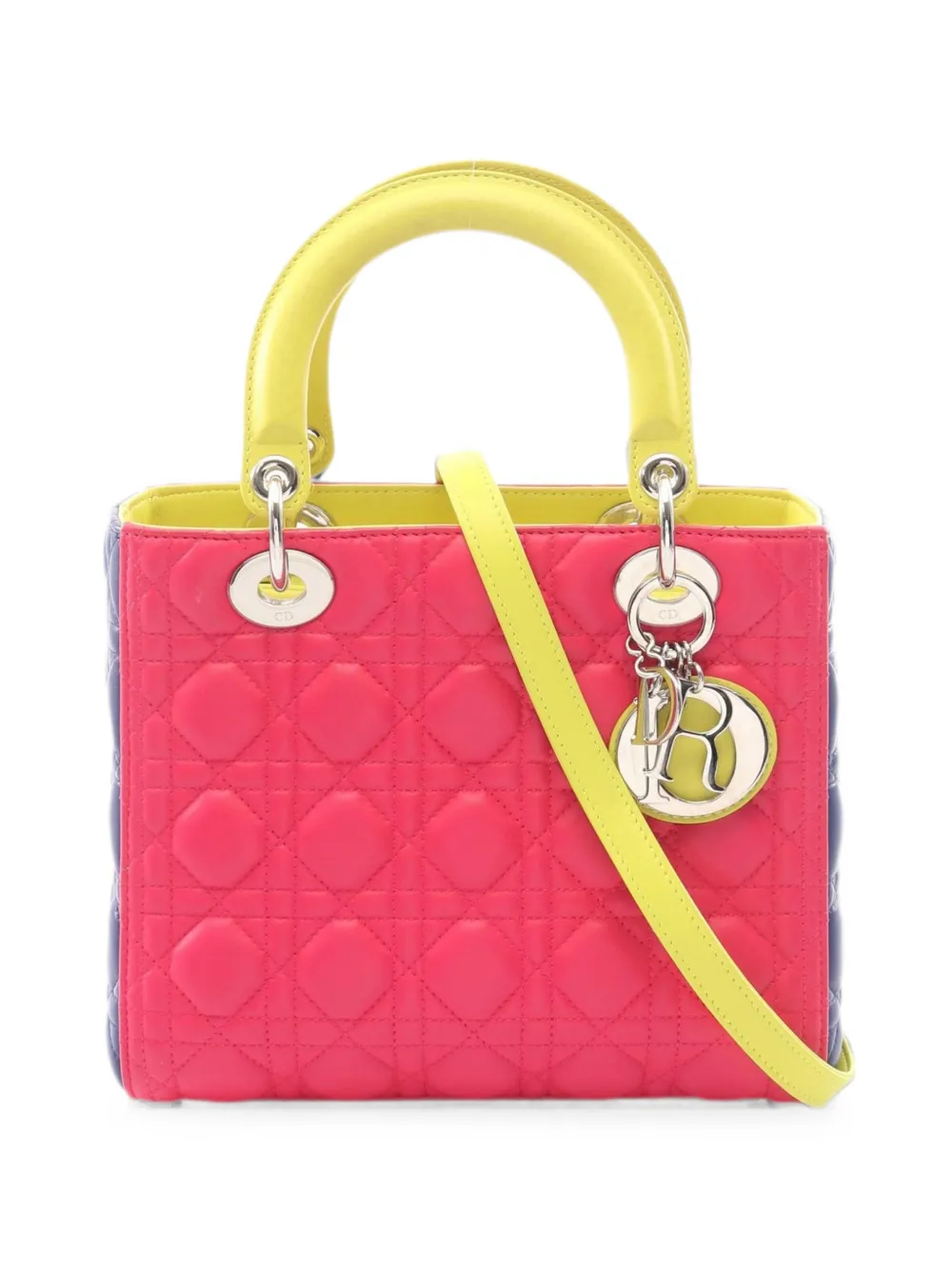 Christian Dior Pre-Owned 2010s Lady Dior Cannage shoulder bag - Rosa