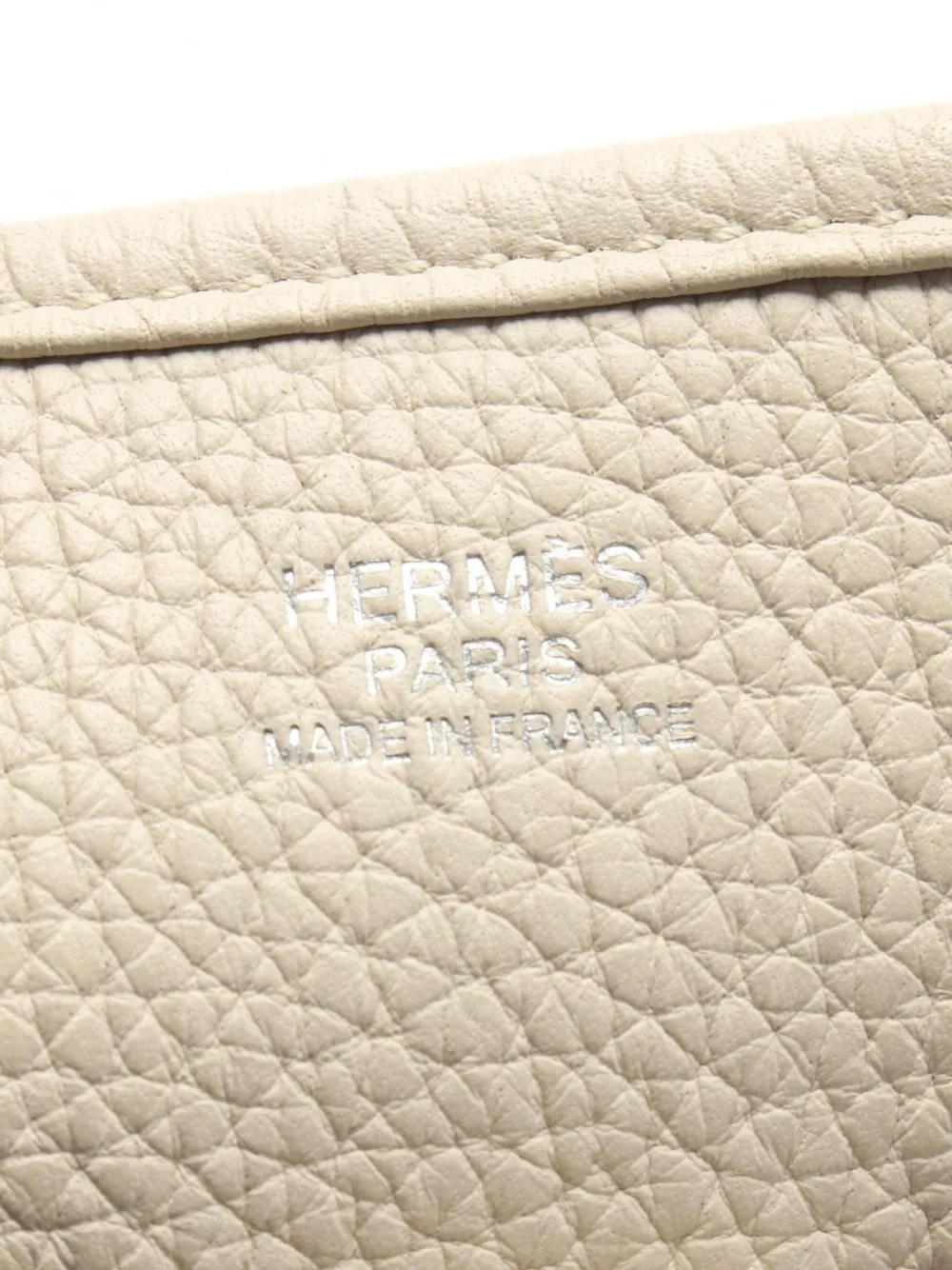 Hermès Pre-owned 2019 Evelyne 3 Troyes PM Shoulder Bag in Neutrals, view 3