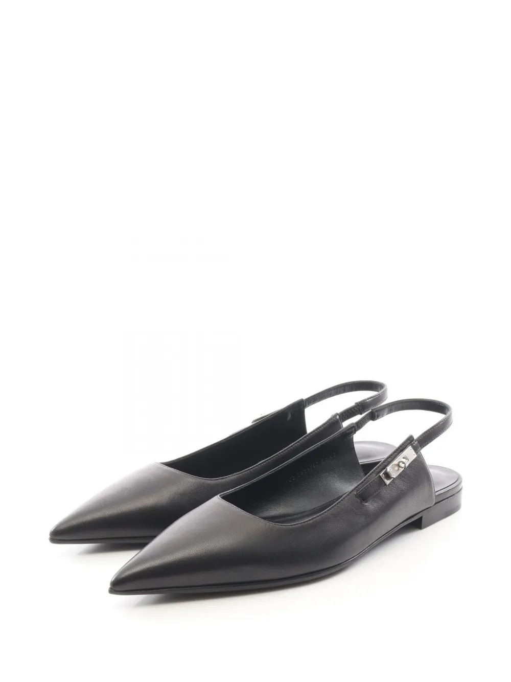Hermès Pre-Owned 2020s Kelly buckle slingback shoes - Schwarz