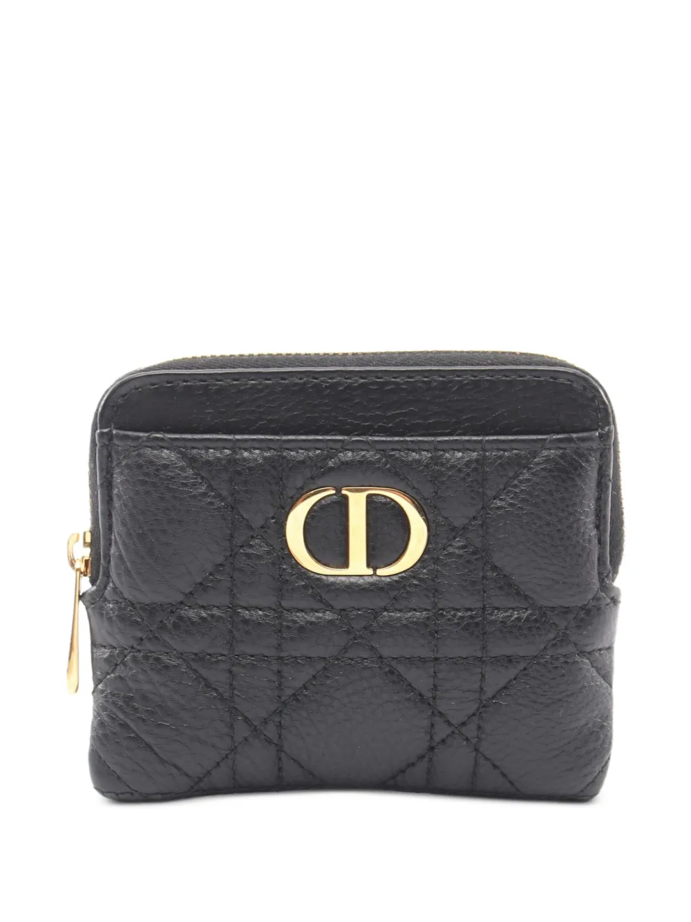 Christian Dior Pre-Owned 2010s Cannage Caro coin purse - Schwarz