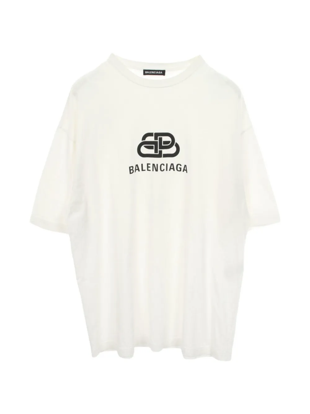 Balenciaga Pre-Owned 2000s logo-print cotton T-shirt - Toni neutri