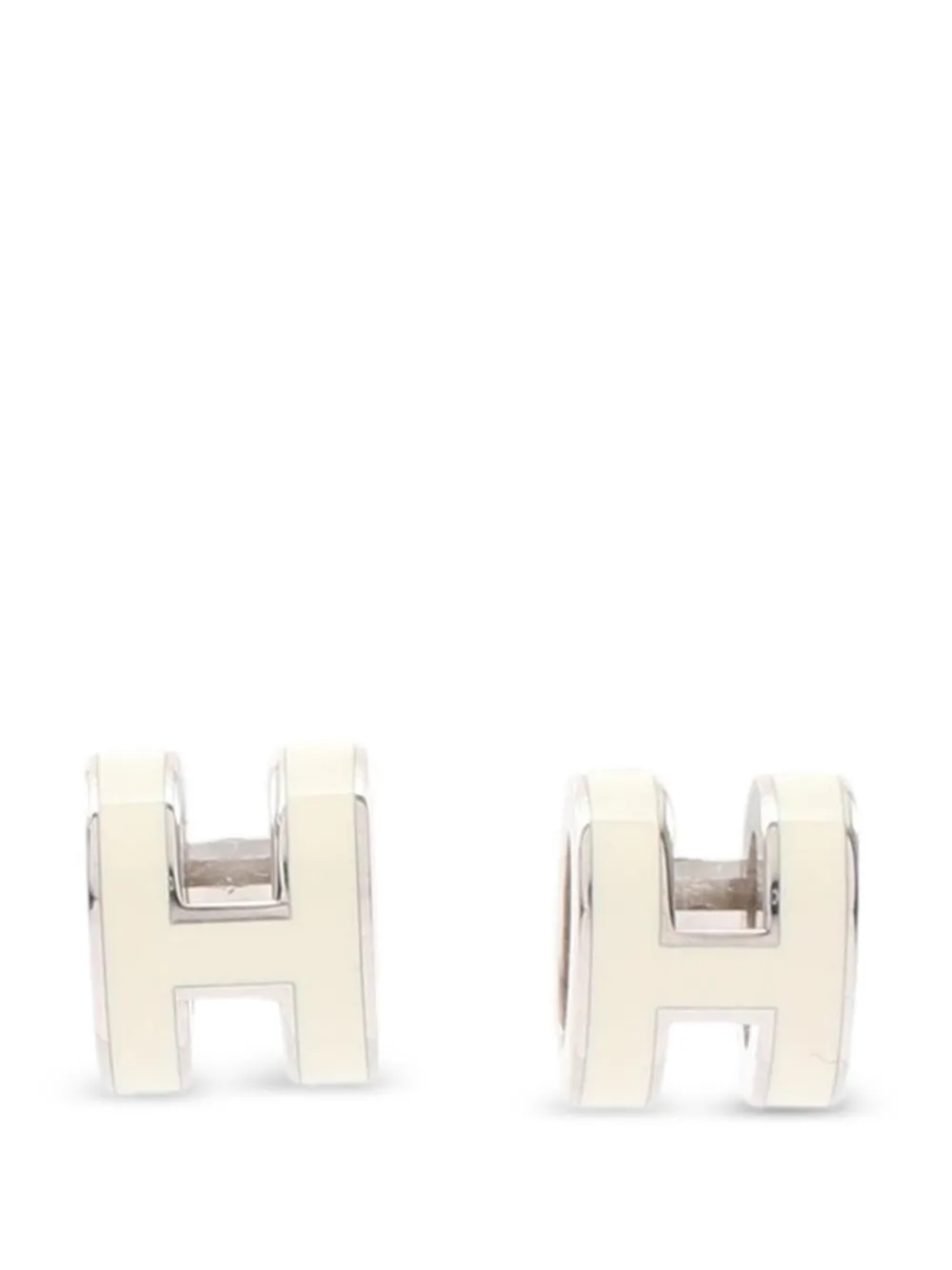 Hermès Pre-Owned 2010s Mini Pop H earrings - Silver