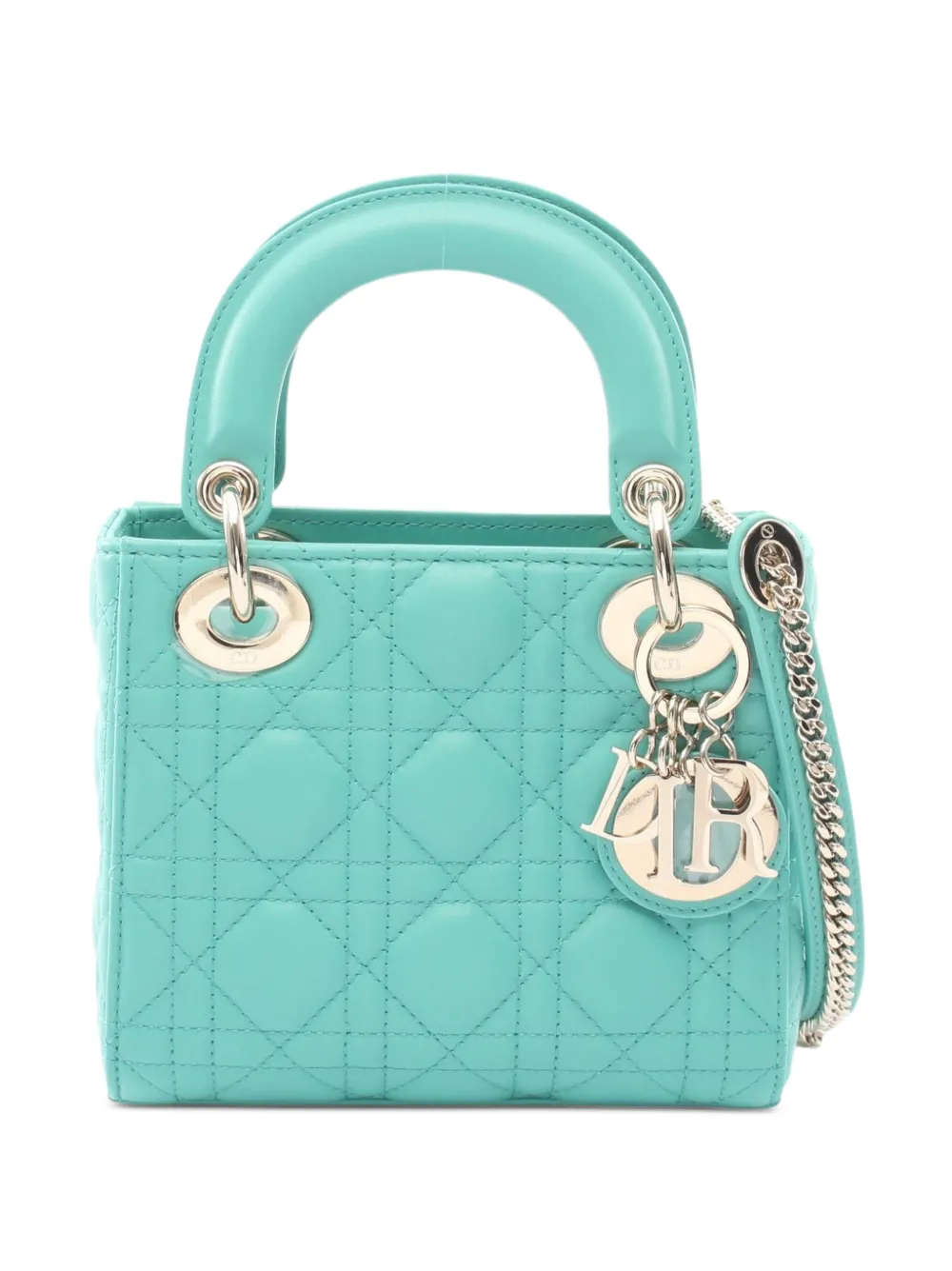 Christian Dior Pre-Owned 2020s mini Cannage Lady Dior shoulder bag - Grün