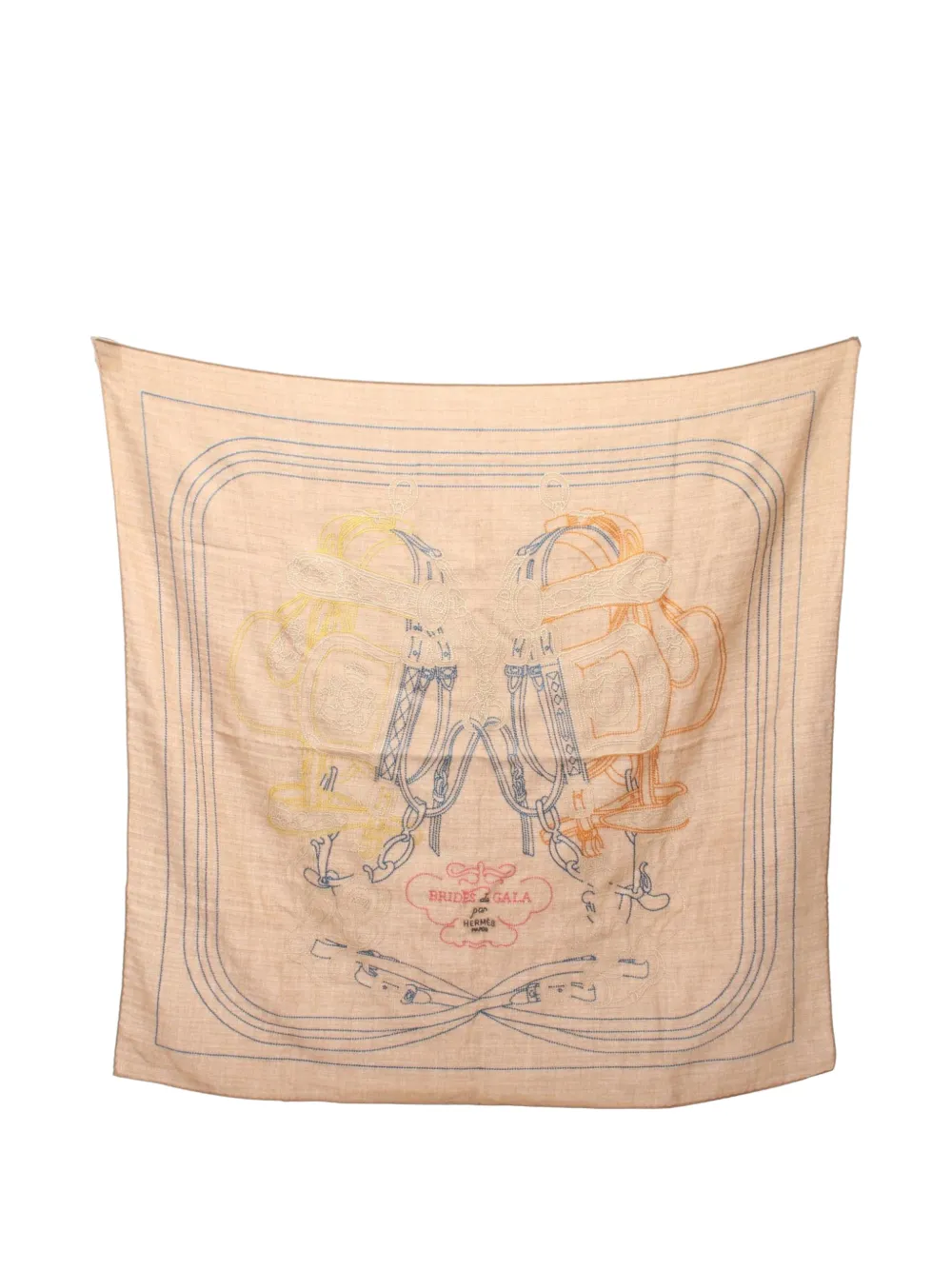 Hermès Pre-Owned 2010s Brides de Gala scarf - Toni neutri