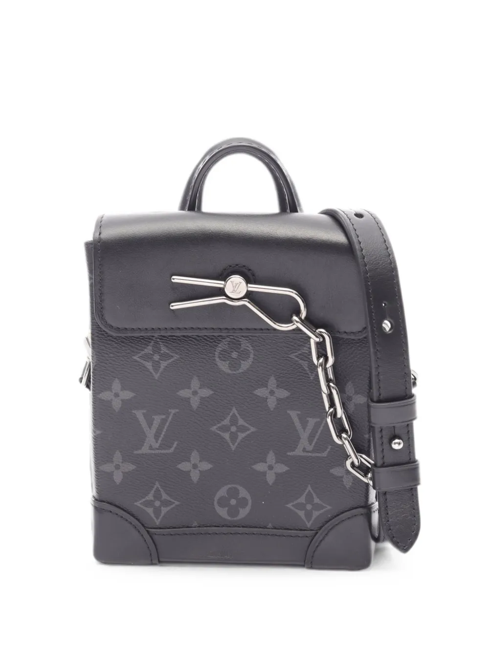 Louis Vuitton Pre-Owned Nano Steamer Monogram Eclipse shoulder bag - Black