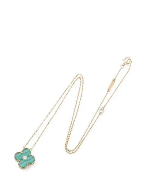 Van Cleef & Arpels Pre-Owned 2010s アルハンブラ マラカイト ネックレス