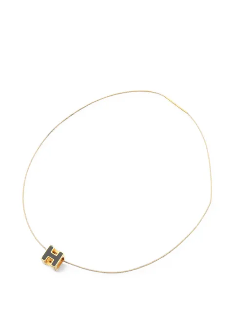 Hermès Pre-Owned 2000s Cage d'H Ash H-cube necklace