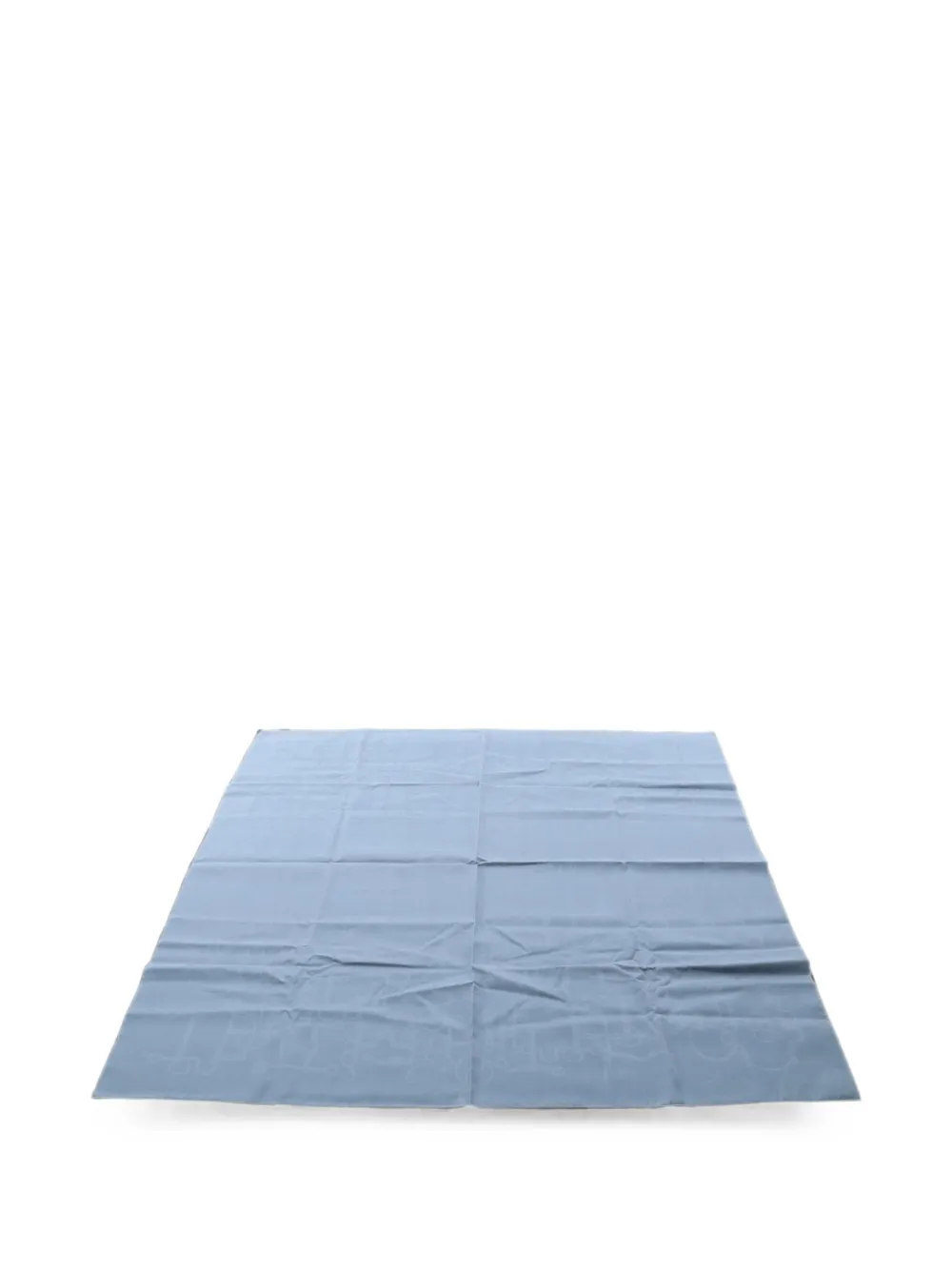 Hermès Pre-Owned 2010s jacquard Carré 100 scarf - Blu