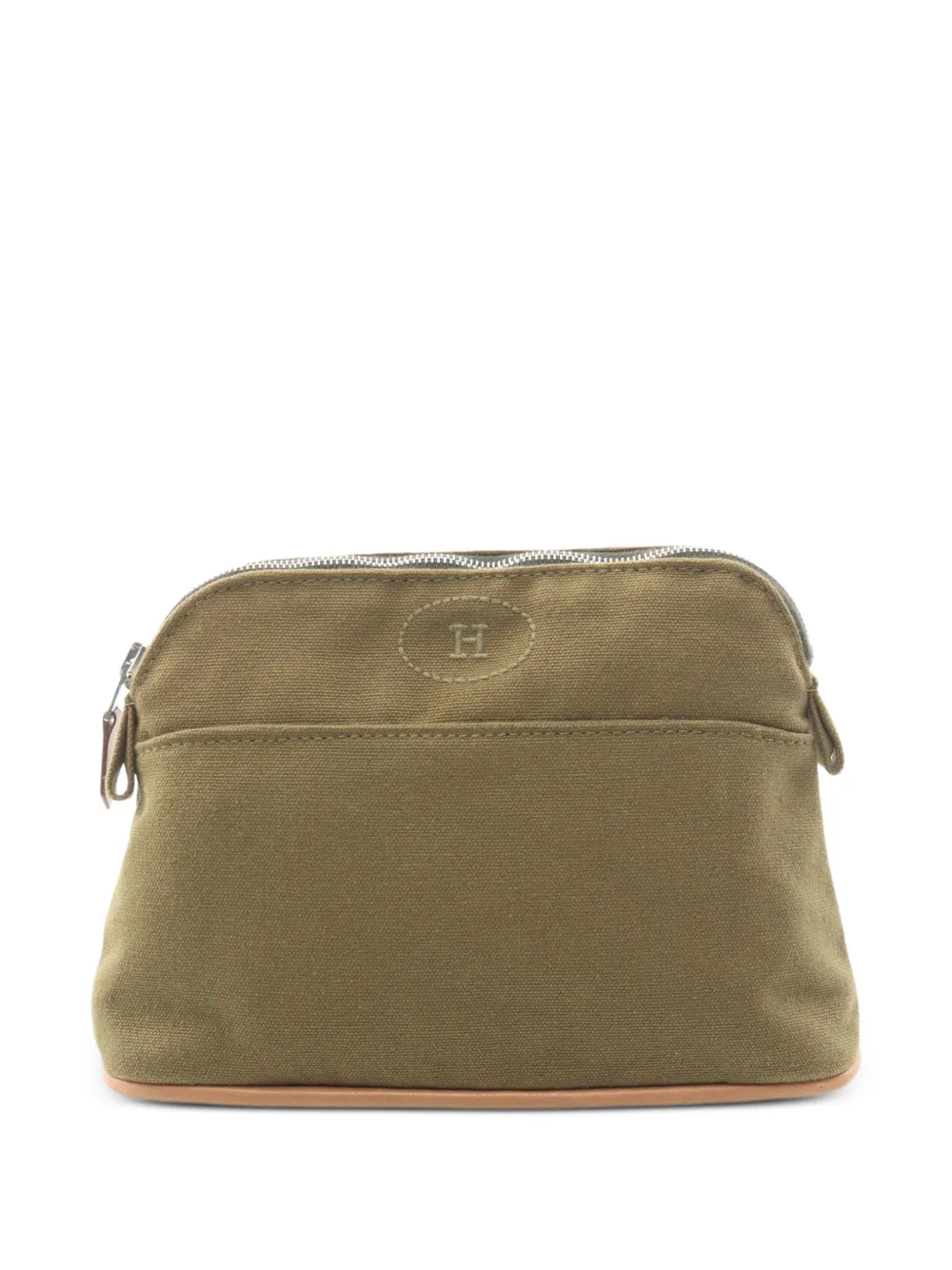 Hermès Pre-Owned 2000s Bolide canvas pouch - Verde