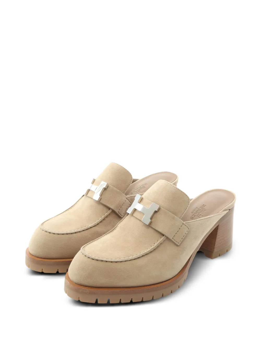 Hermès Pre-Owned 2010s Flor Mule sandals - Nude