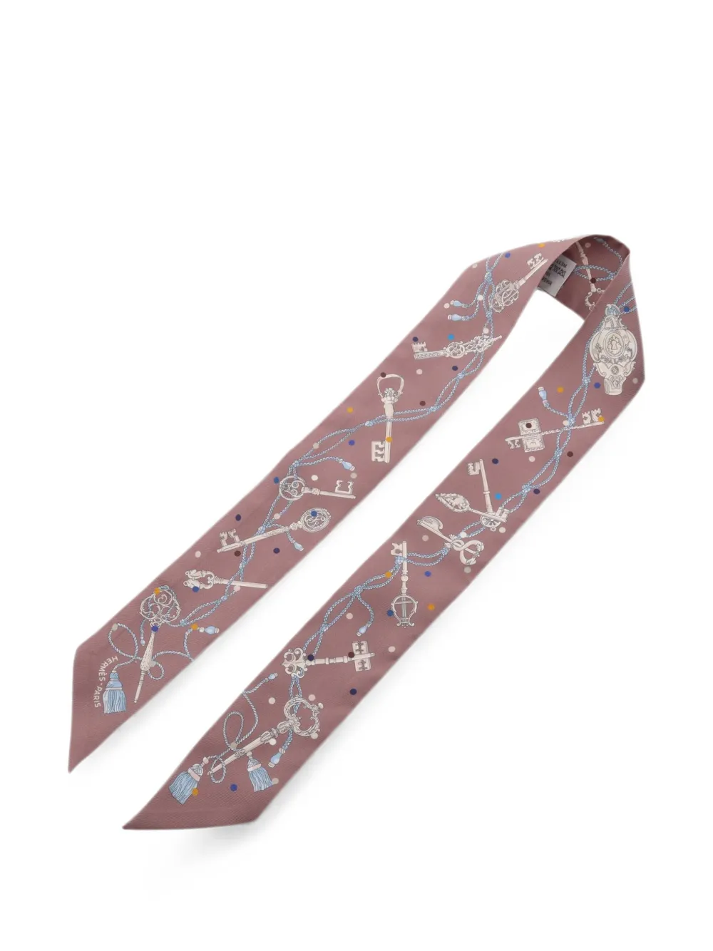 Hermès Pre-Owned 2010 Les Cles a Pois scarf - Viola
