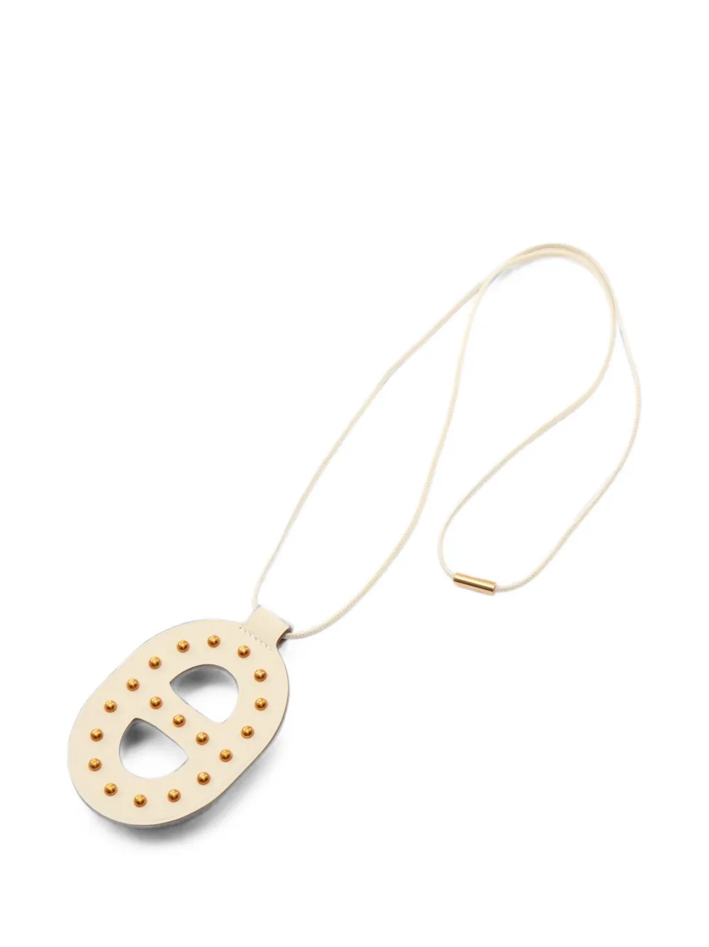 Hermès Pre-Owned 2022 Chaine Dunkle GM studs necklace - Toni neutri