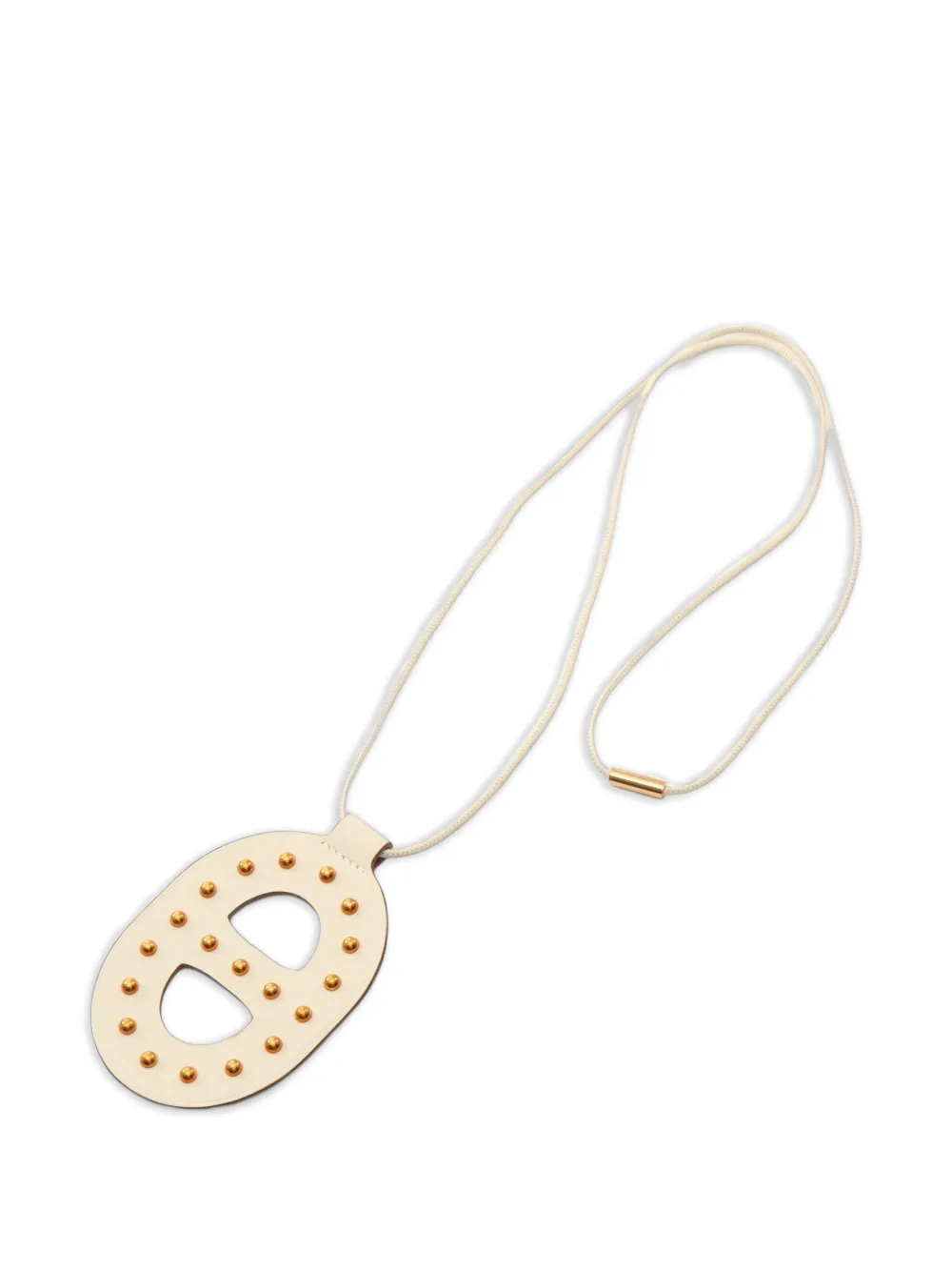 Hermès Pre-Owned 2022 Chaine Dunkle GM studs necklace - Neutrals