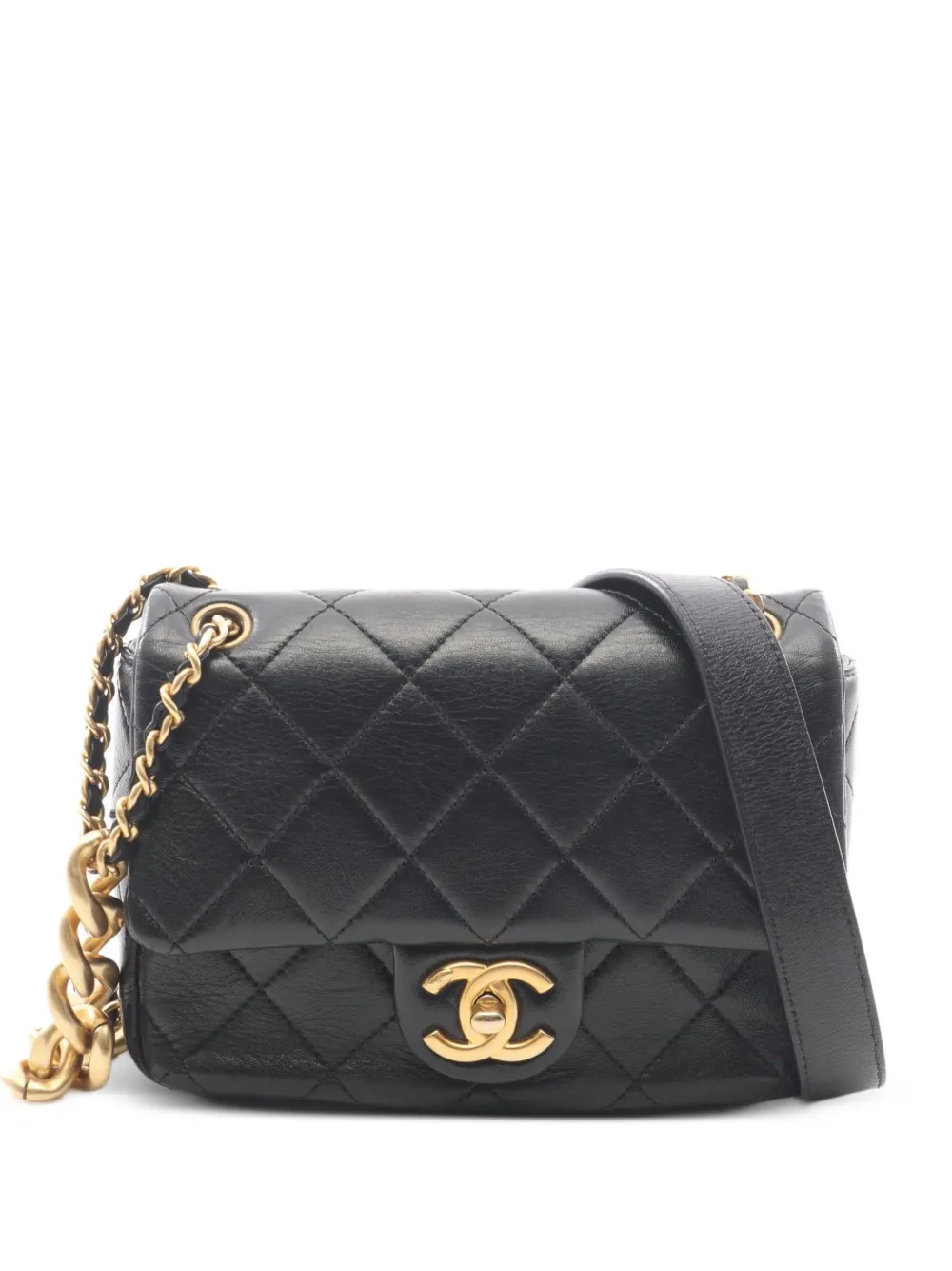 CHANEL Pre-Owned mini Matelassé chain shoulder bag - Nero