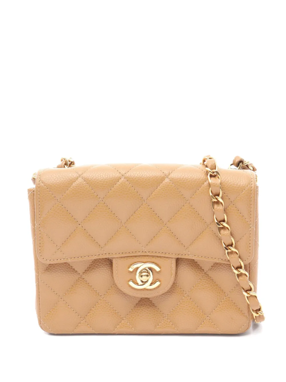 CHANEL Pre-Owned 2003-2004 Matelassé Caviar shoulder bag - Toni neutri