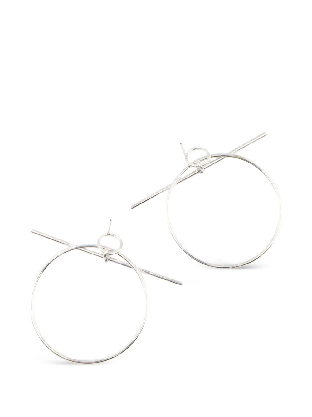 Hermès Pre-Owned 2010s Loop earrings - Silver