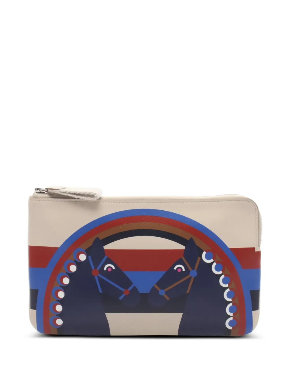 Hermès Pre-Owned 2020 Carré Pocket Rainbow Love pouch - Toni neutri