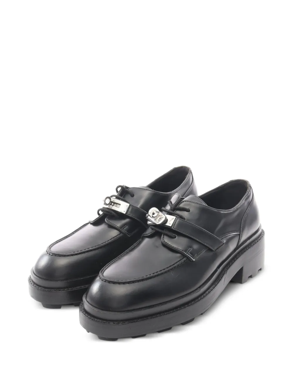 Hermès Pre-Owned 2000s Kelly Loafer mit Schnalle - Schwarz